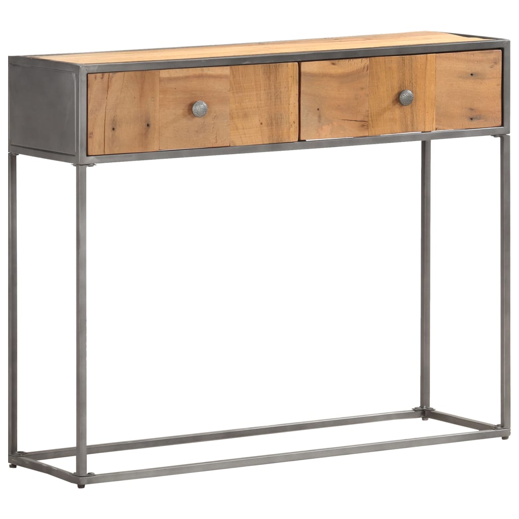 Tavolo Consolle 90x30x75 cm in Legno Massello di Recupero 286531
