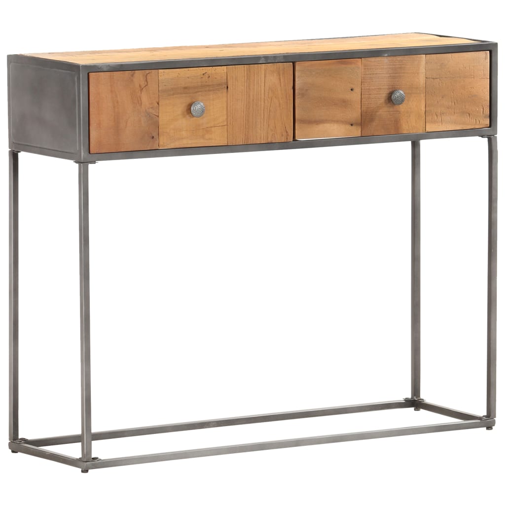 Tavolo Consolle 90x30x75 cm in Legno Massello di Recupero 286531