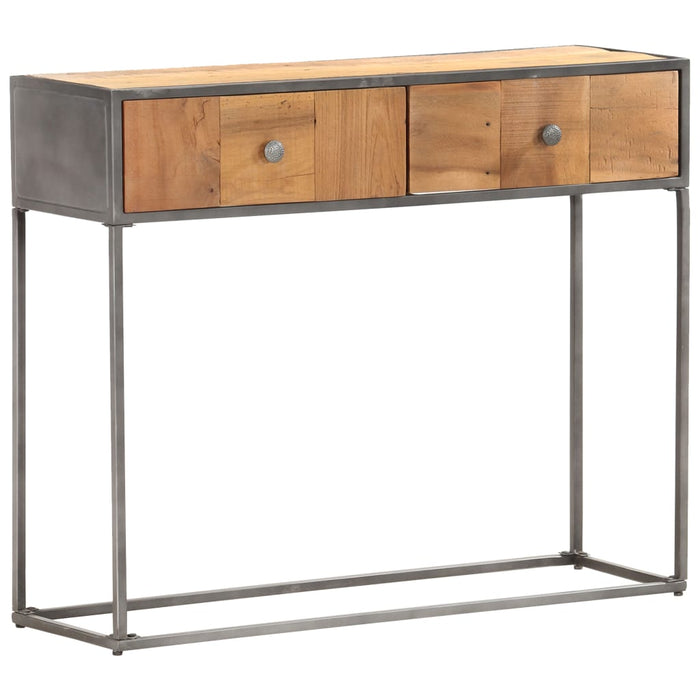 Tavolo Consolle 90x30x75 cm in Legno Massello di Recupero 286531