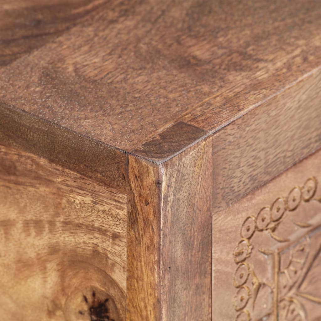 Tavolo Consolle 90x30x75 cm in Legno Massello di Mango 286555