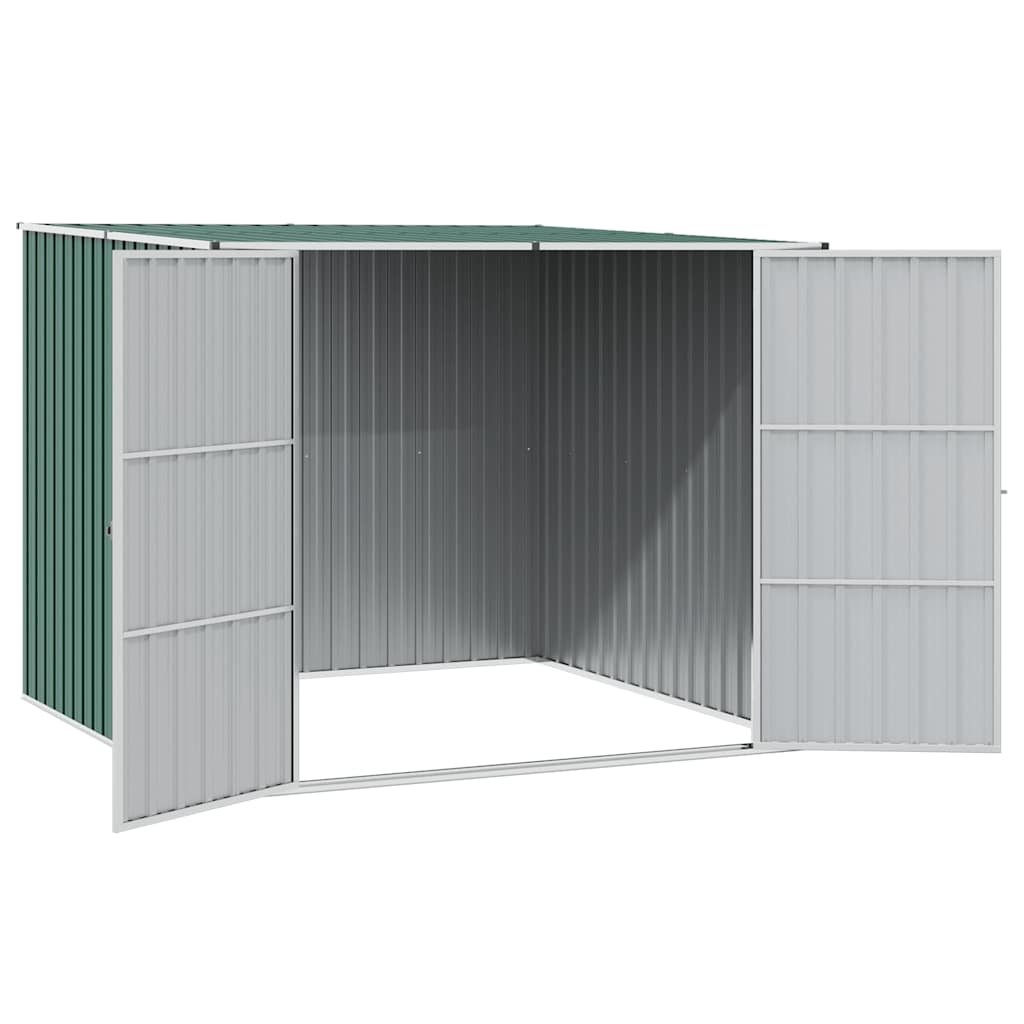 Capanno da Giardino Verde 195x198x159 cm in Acciaio Zincato 46253