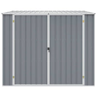 Capanno da Giardino Grigio 195x198x159 cm in Acciaio Zincato 46254