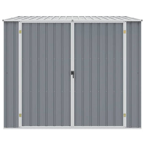Capanno da Giardino Grigio 195x198x159 cm in Acciaio Zincato 46254