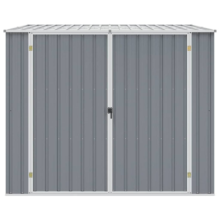 Capanno da Giardino Grigio 195x198x159 cm in Acciaio Zincato 46254