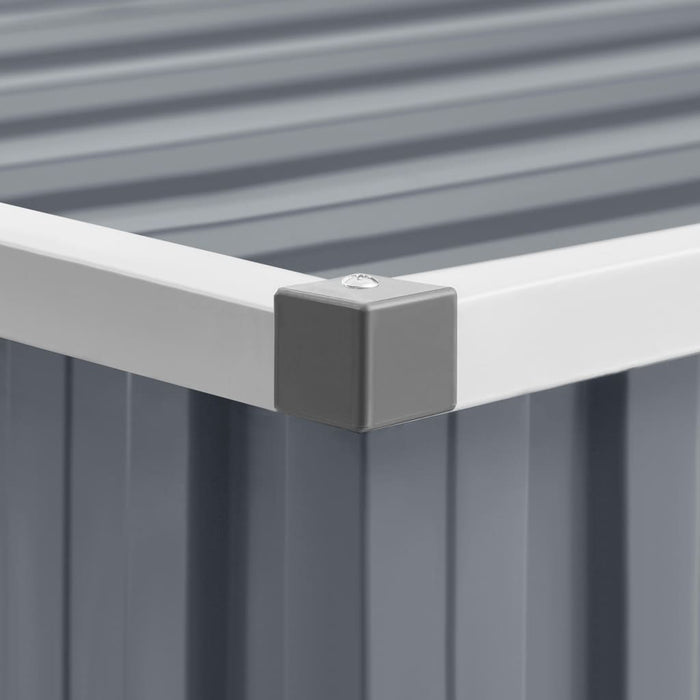 Capanno da Giardino Grigio 195x198x159 cm in Acciaio Zincato 46254