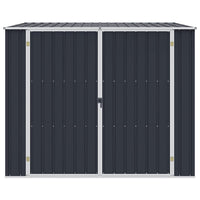 Capanno da Giardino Antracite 195x198x159 cm in Acciaio Zincato cod mxl 65894