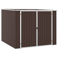 Capanno da Giardino Marrone 195x198x159 cm in Acciaio Zincato 46256