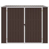 Capanno da Giardino Marrone 195x198x159 cm in Acciaio Zincato 46256