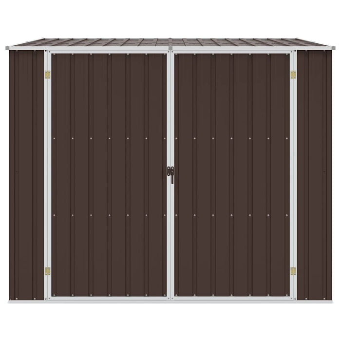 Capanno da Giardino Marrone 195x198x159 cm in Acciaio Zincato 46256