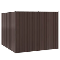 Capanno da Giardino Marrone 195x198x159 cm in Acciaio Zincato 46256