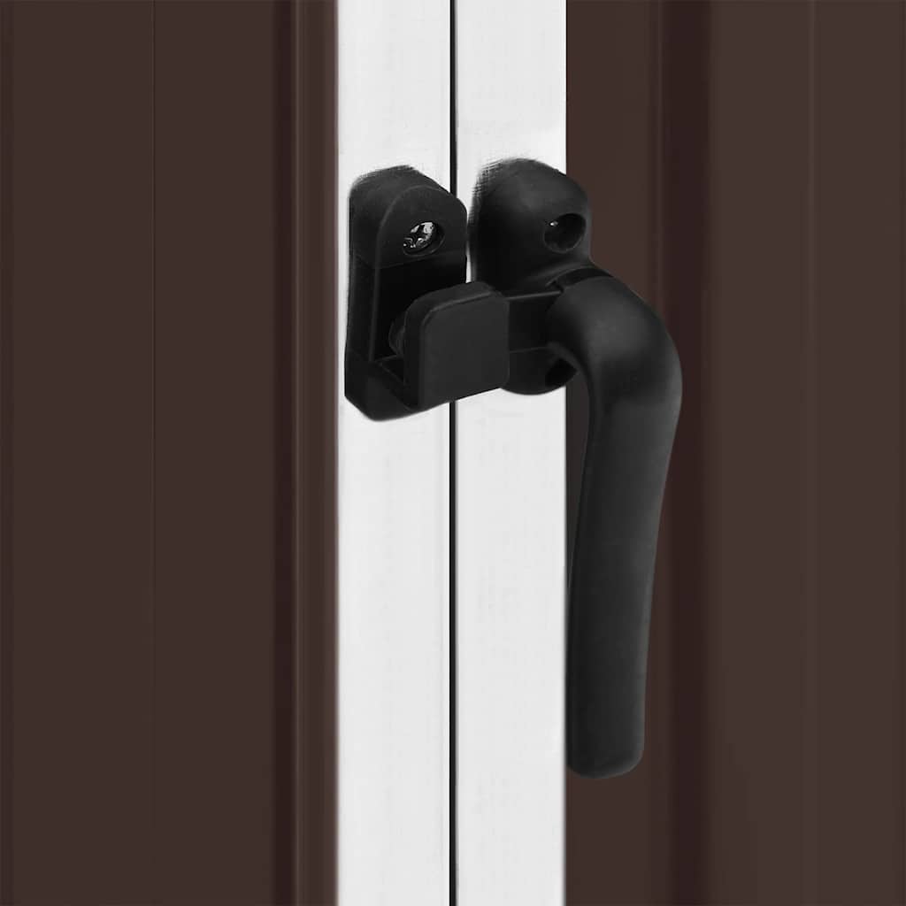 Capanno da Giardino Marrone 195x198x159 cm in Acciaio Zincato 46256