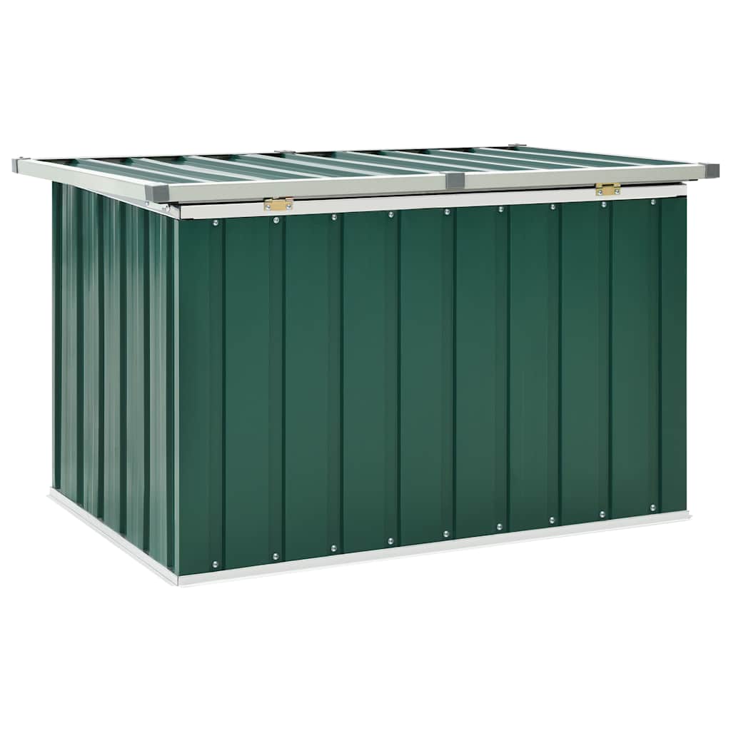 Baule da giardino verde 109x67x65 cm 46257