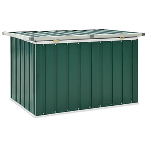 Baule da giardino verde 109x67x65 cm 46257