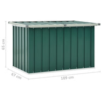 Cassetta portaoggetti per mobili da giardino 109 x 67 x 65 cm verde 02_0013125