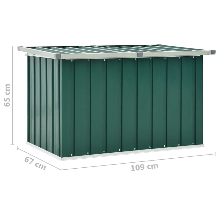 Cassetta portaoggetti per mobili da giardino 109 x 67 x 65 cm verde 02_0013125