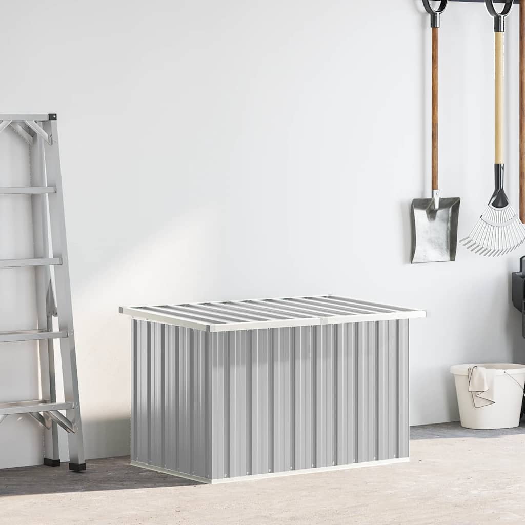 Baule da Giardino Grigio 109x67x65 cm 46258