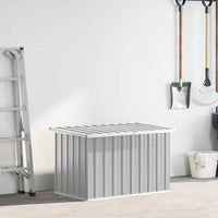 Baule da Giardino Grigio 109x67x65 cm 46258