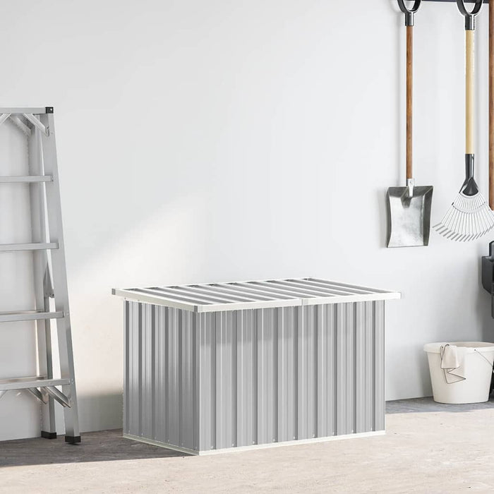 Baule da Giardino Grigio 109x67x65 cm 46258