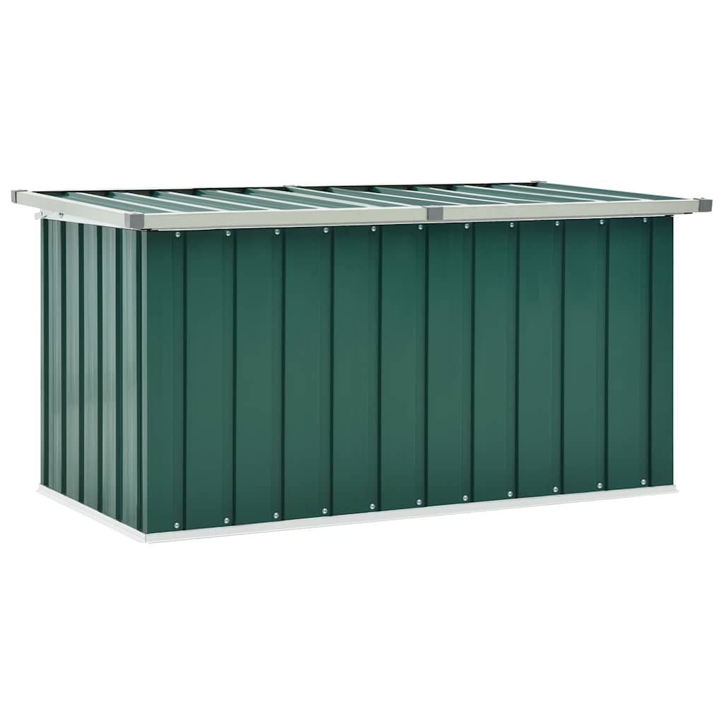 Baule da giardino verde 129x67x65 cm 46261