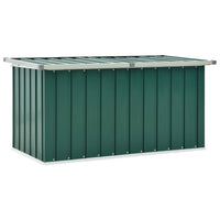 Baule da giardino verde 129x67x65 cm 46261
