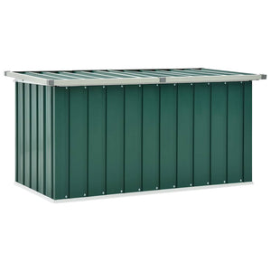 Baule da giardino verde 129x67x65 cm 46261