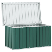 Baule da giardino verde 129x67x65 cm 46261
