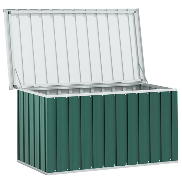 Baule da giardino verde 129x67x65 cm 46261