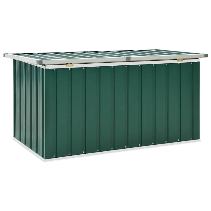 Baule da giardino verde 129x67x65 cm 46261