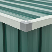 Baule da giardino verde 129x67x65 cm 46261