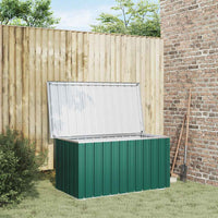 Baule da giardino verde 129x67x65 cm 46261