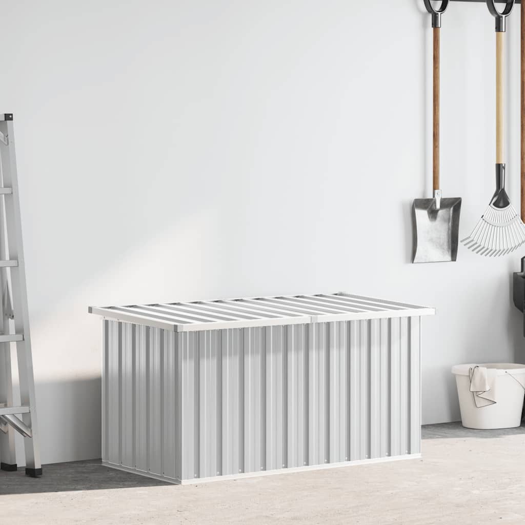 Baule da Giardino Grigio 129x67x65 cm 46262