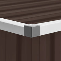 Cassetta portaoggetti per mobili da giardino 129 x 67 x 65 cm marrone 02_0013097