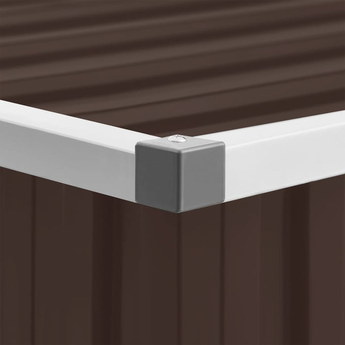 Cassetta portaoggetti per mobili da giardino 129 x 67 x 65 cm marrone 02_0013097