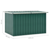 Cassetta portaoggetti per mobili da giardino verde 149 x 99 x 93 cm 02_0013127