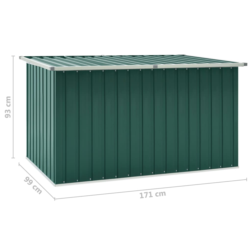Cassetta portaoggetti per mobili da giardino 171 x 99 x 93 cm verde 02_0013128