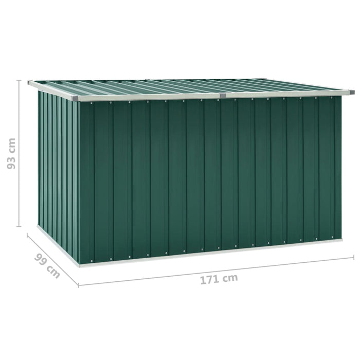 Cassetta portaoggetti per mobili da giardino 171 x 99 x 93 cm verde 02_0013128