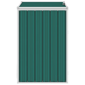 Copri Bidone Rifiuti Verde 72x81x121 cm in Acciaio 46273