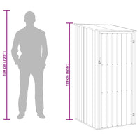 Capanno da Giardino Verde 87x98x159 cm in Acciaio Zincato 46289