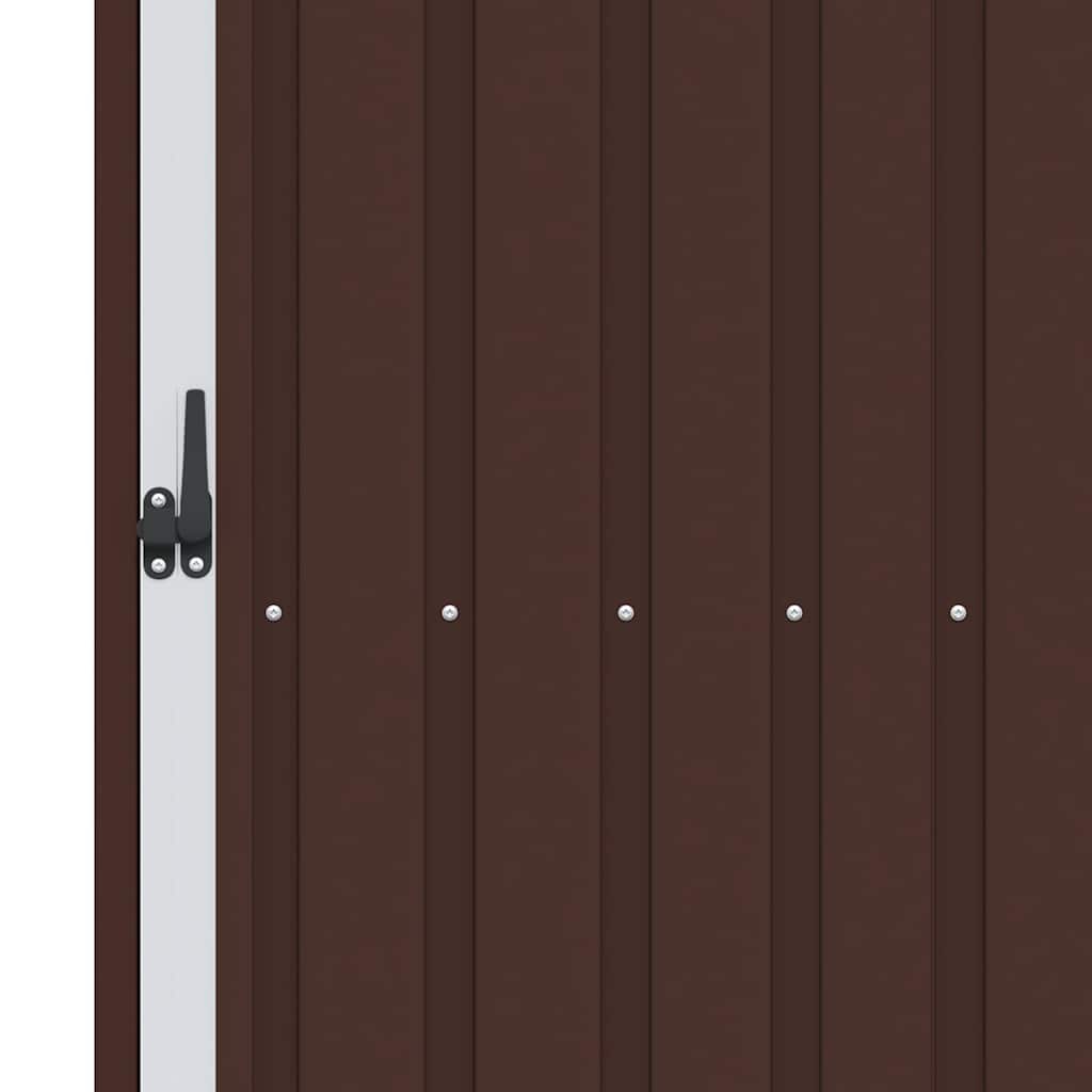 Capanno per Legna da Giardino 245x98x159 cm in Acciaio Zincato 46296