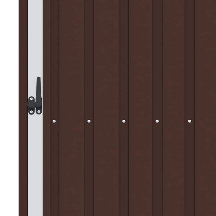 Capanno per Legna da Giardino 245x98x159 cm in Acciaio Zincato 46296