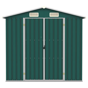 Capanno da Giardino Verde 205x129x183 cm in Acciaio Zincato  cod mxl 65843