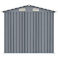 Capanno da Giardino Grigio 205x129x183 cm in Acciaio Zincato  cod mxl 65898