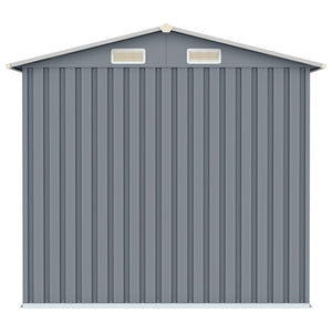 Capanno da Giardino Grigio 205x129x183 cm in Acciaio Zincato  cod mxl 65898