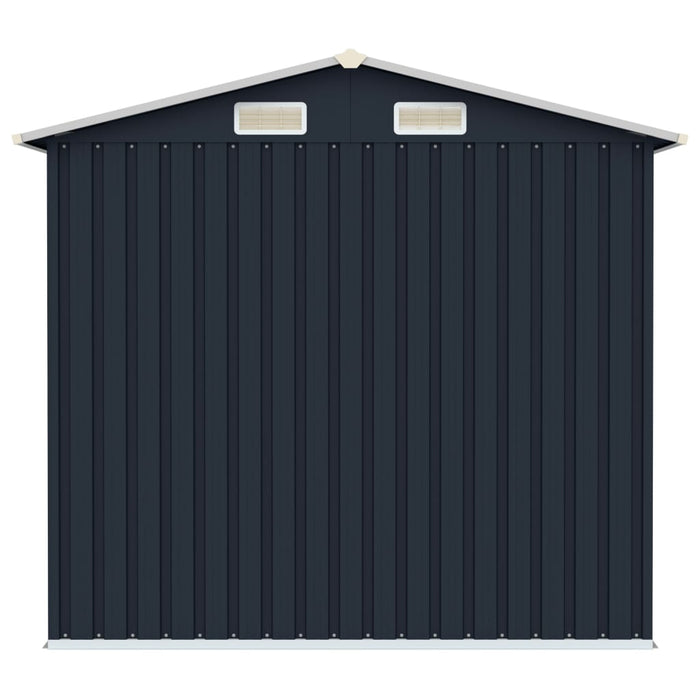 Casetta da giardino casetta per capanni casetta per ripostigli casetta per attrezzi da esterno robusta 205 x 129 x 183 cm acciaio zincato antracite 02_0022207