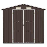 Capanno da Giardino Marrone 205x129x183 cm in Acciaio Zincato  cod mxl 65801