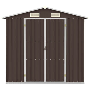 Capanno da Giardino Marrone 205x129x183 cm in Acciaio Zincato  cod mxl 65801