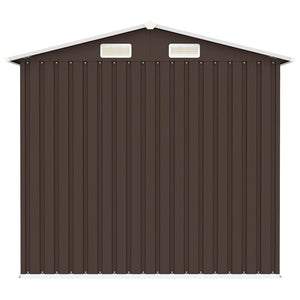 Capanno da Giardino Marrone 205x129x183 cm in Acciaio Zincato  cod mxl 65801