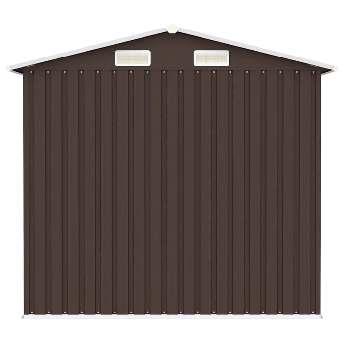 Capanno da Giardino Marrone 205x129x183 cm in Acciaio Zincato  cod mxl 65801