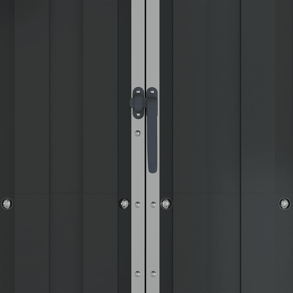 Capanno da Giardino Antracite 107,5x46x183cm in Acciaio Zincato cod mxl 65863