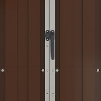 Capanno da Giardino Marrone 116x45x175 cm in Acciaio Zincato 46304
